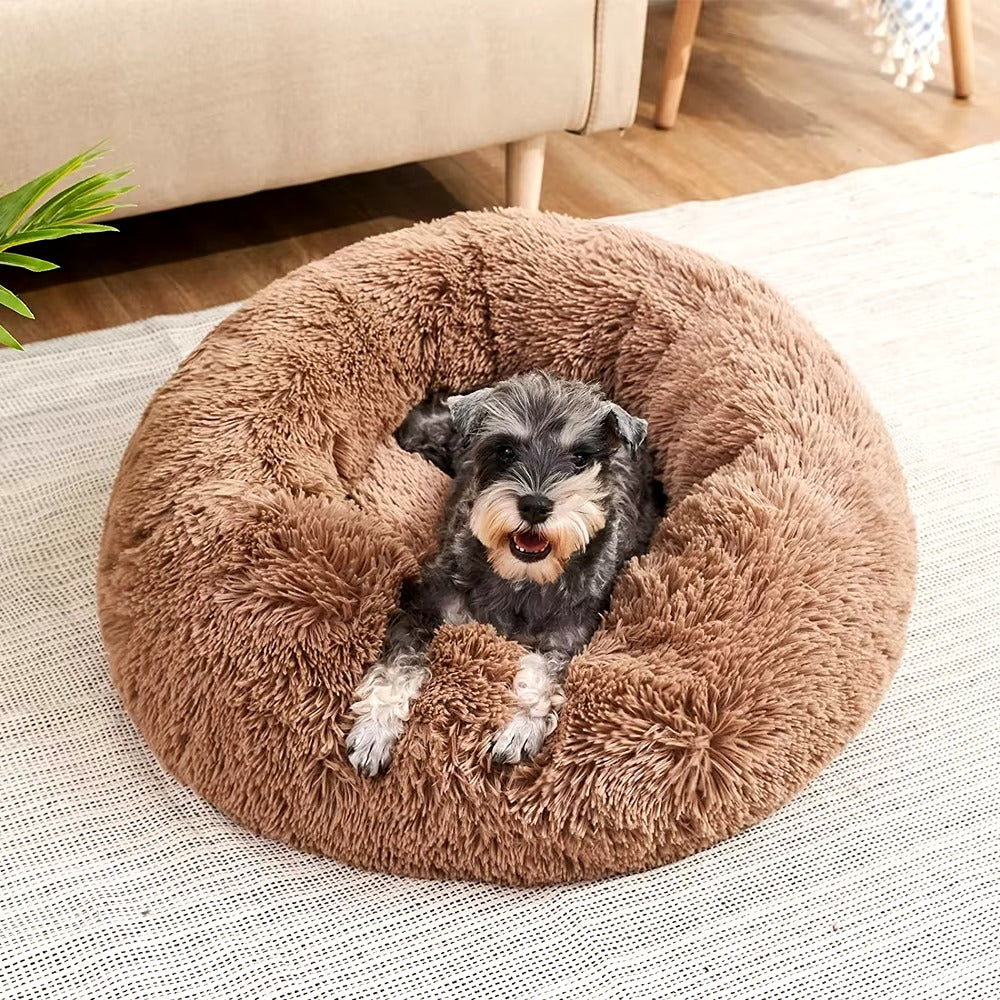 Calming Dog & Cat Bed, Donut Warm Cuddler