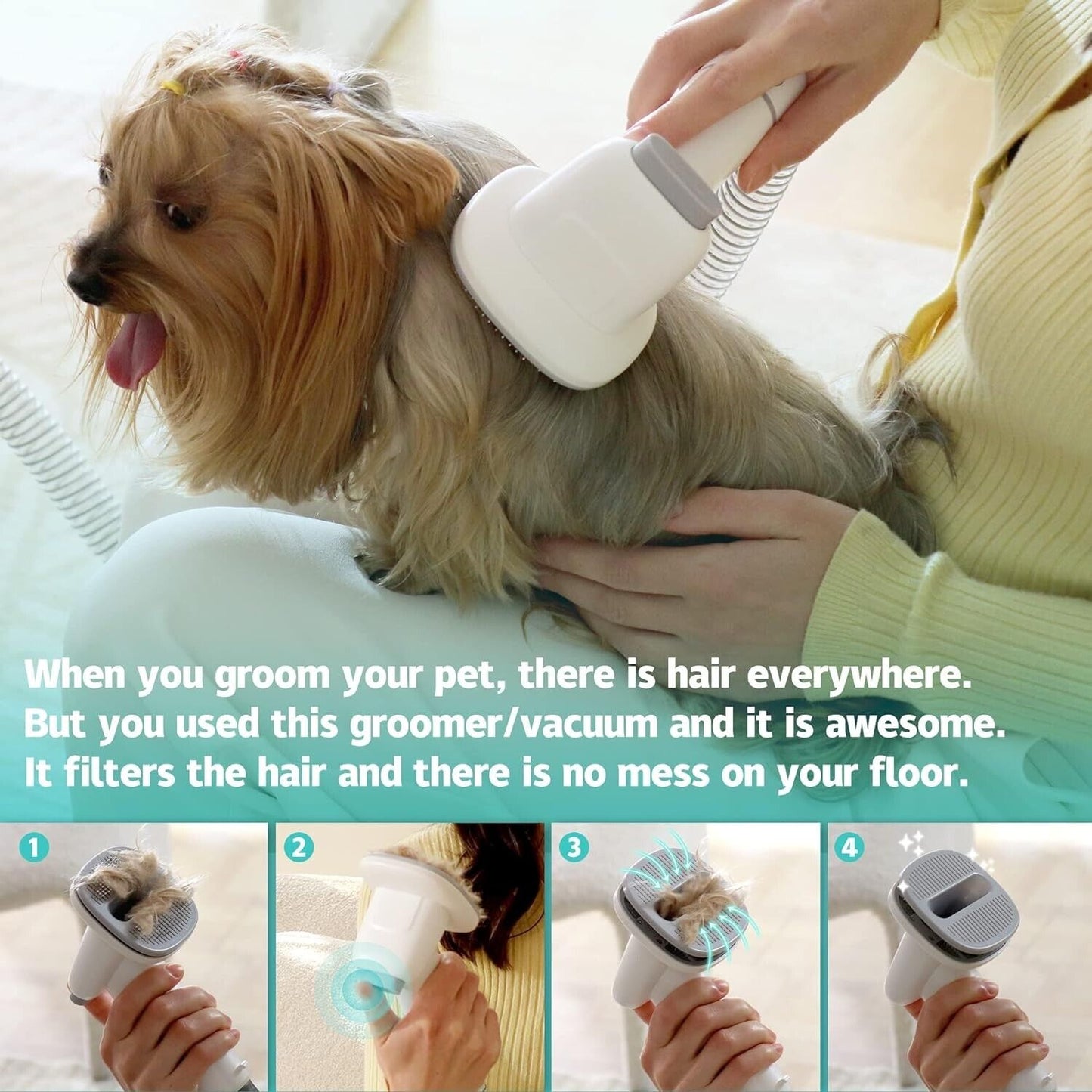 "Dog Grooming Vacuum